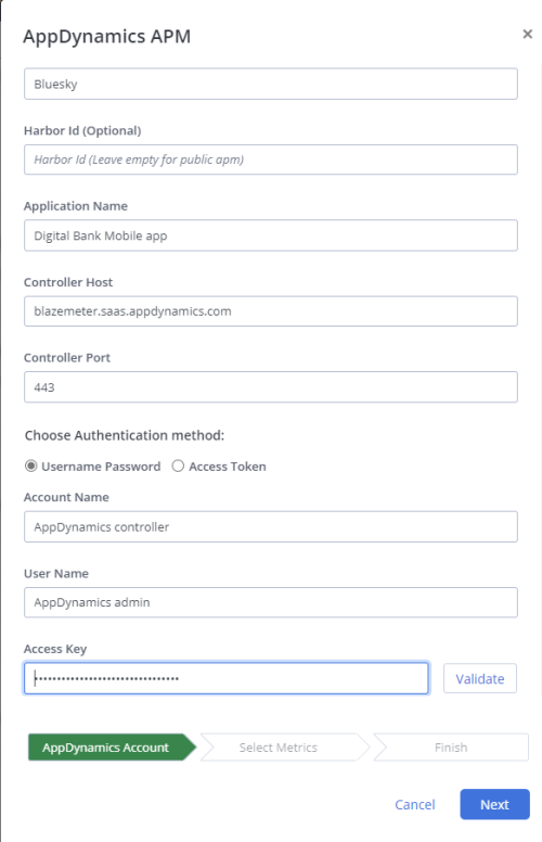 Integrate with AppDynamics BlazeMeter Guide