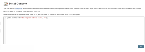 jenkins plugin script console