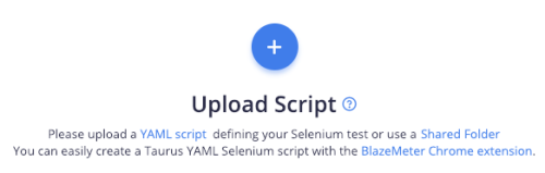 the upload yaml script button