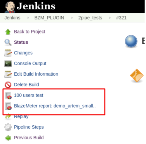 jenkins user test custom link