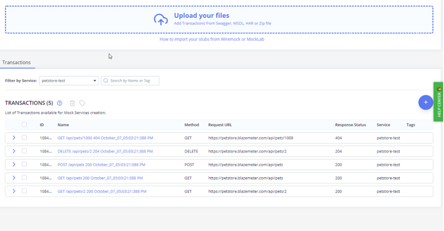 transaction import results