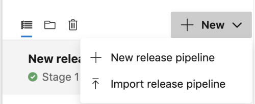 azure new release pipeline