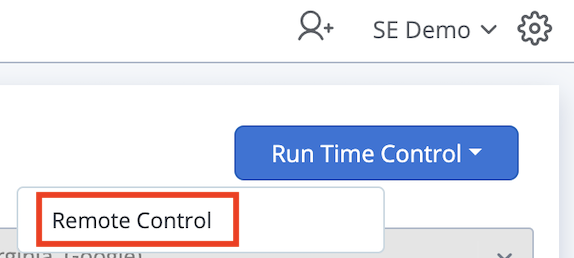 runtime control