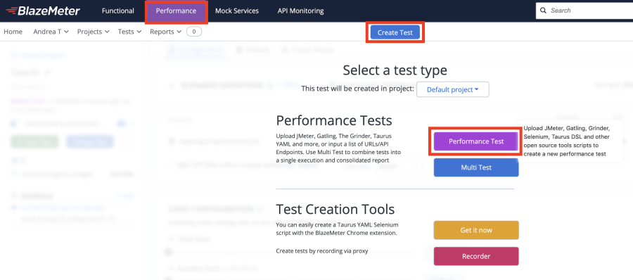 performance test create jmeter