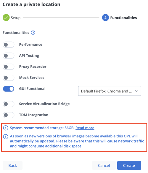 example dialog functional