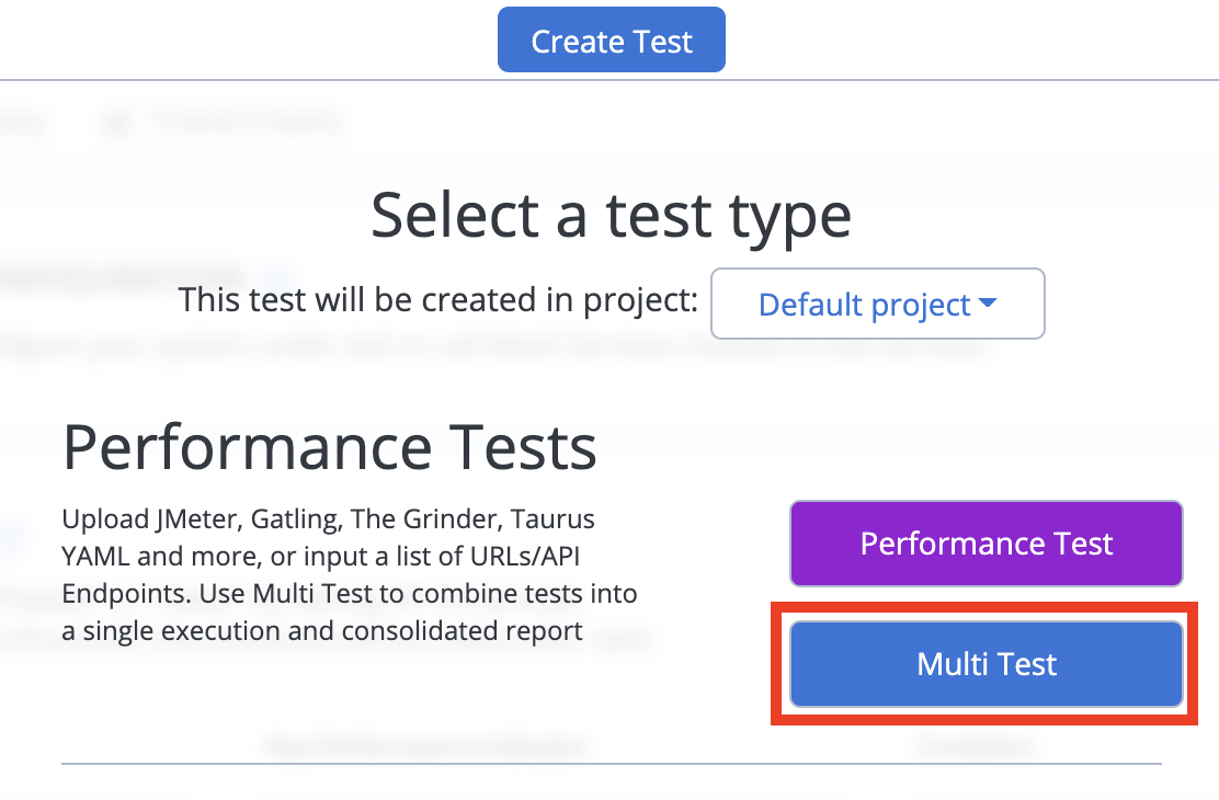 create a multi test