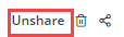 unshare icon