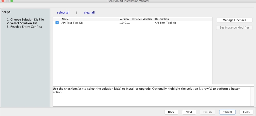 CA API Gateway solution kit installation wizard overview of step 2