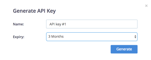 generate api key