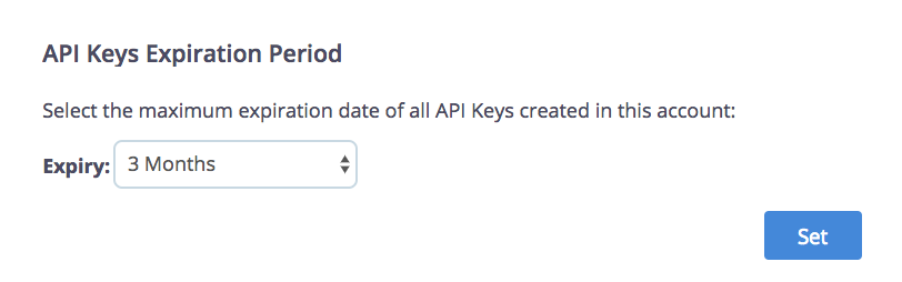 api key expiration