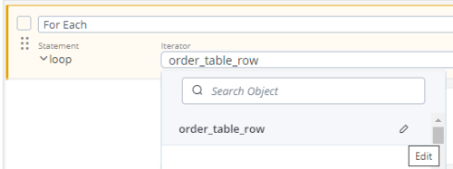 the edit parent object button