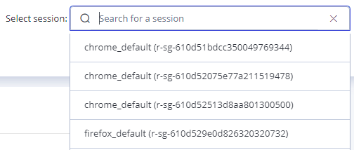 select session