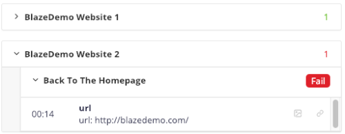 a test suite containing two test cases