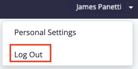log out