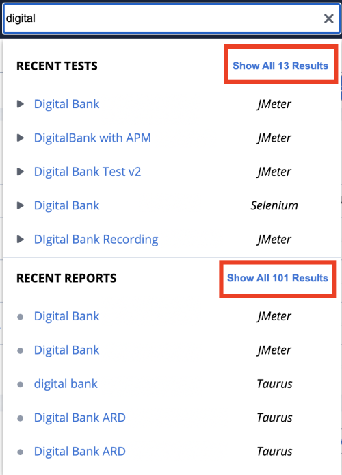 search bar details results