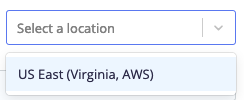 select location dropdown