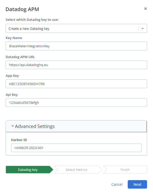 Integrate with Datadog BlazeMeter Guide