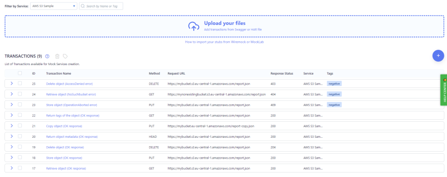 AWS S3 sample service