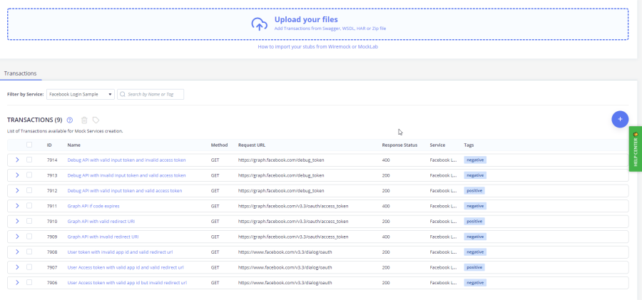 facebook transactions