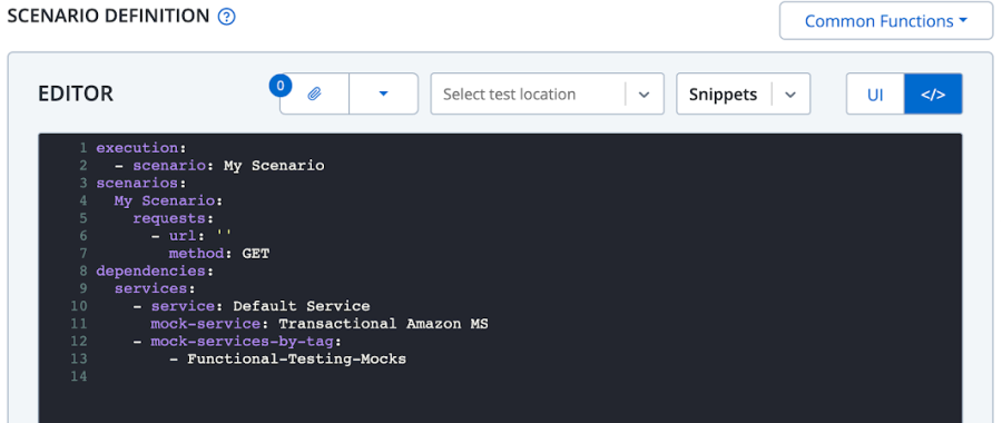yaml for individual virtual services and tags