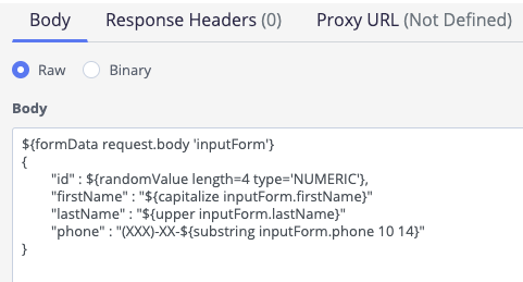 magic string example code with formatting syntax