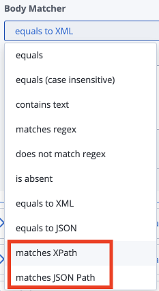 request body matcher