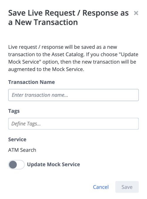 save live request