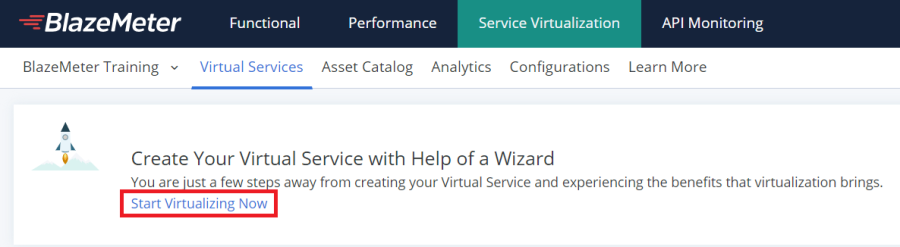 Start Virtualizing Now button