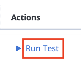 actions run test