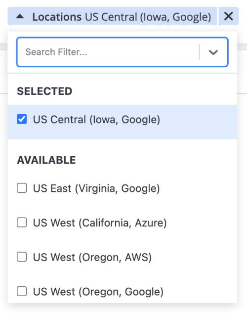 filter locations