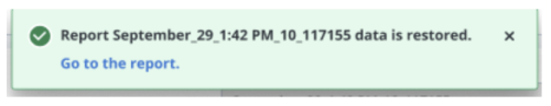 report restored
