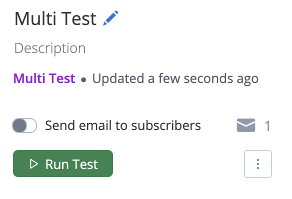 run test