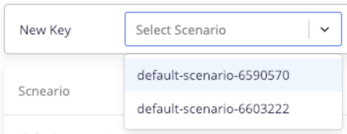 select scenario