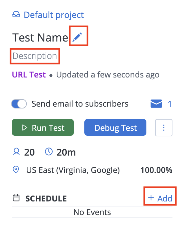 test name details