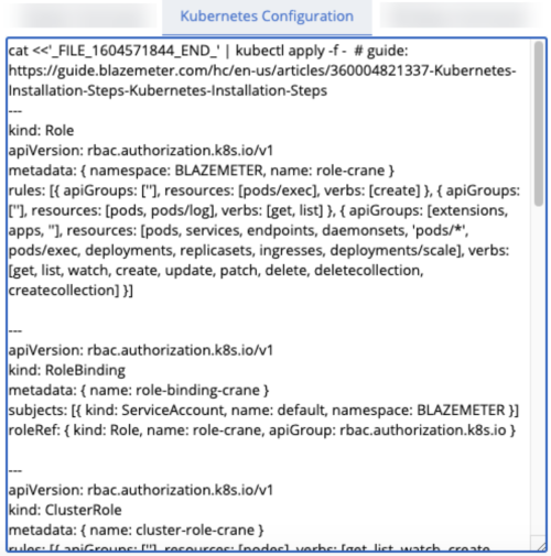 k8s config