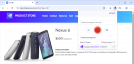 Logged in, default project selected Chrome extension logged-in screen with the default project selected