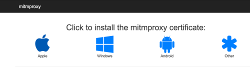 install mitmproxy certificate